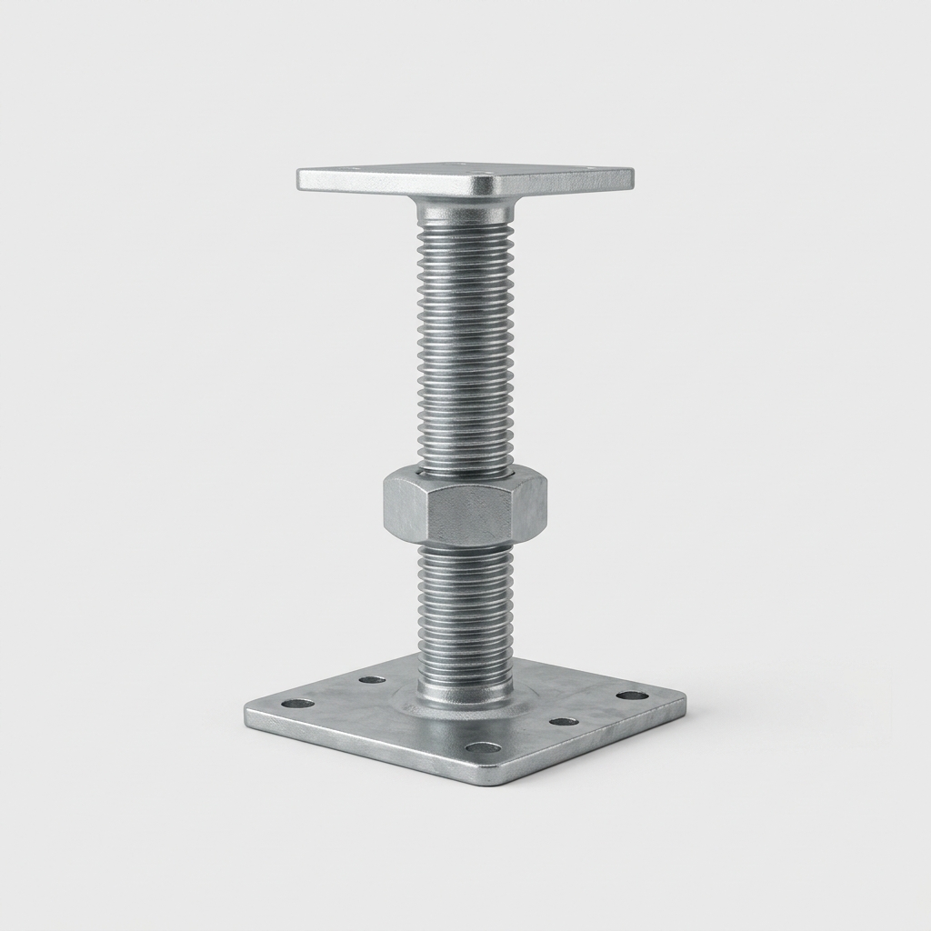 Adjustable Base Jack (Scaffold Base Plate with Screw Jack)