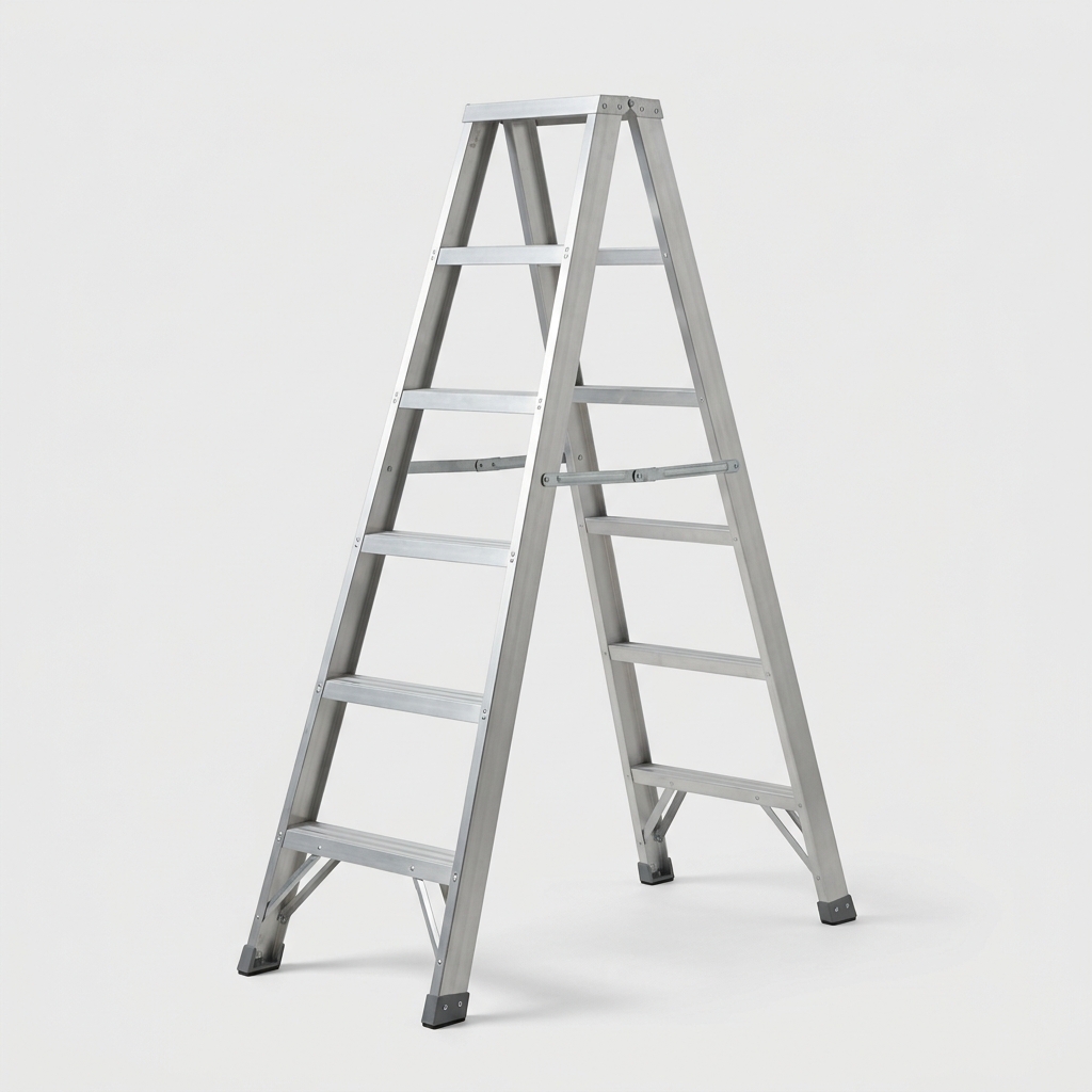 Aluminium Double-Sided Step Ladder (A-Frame)