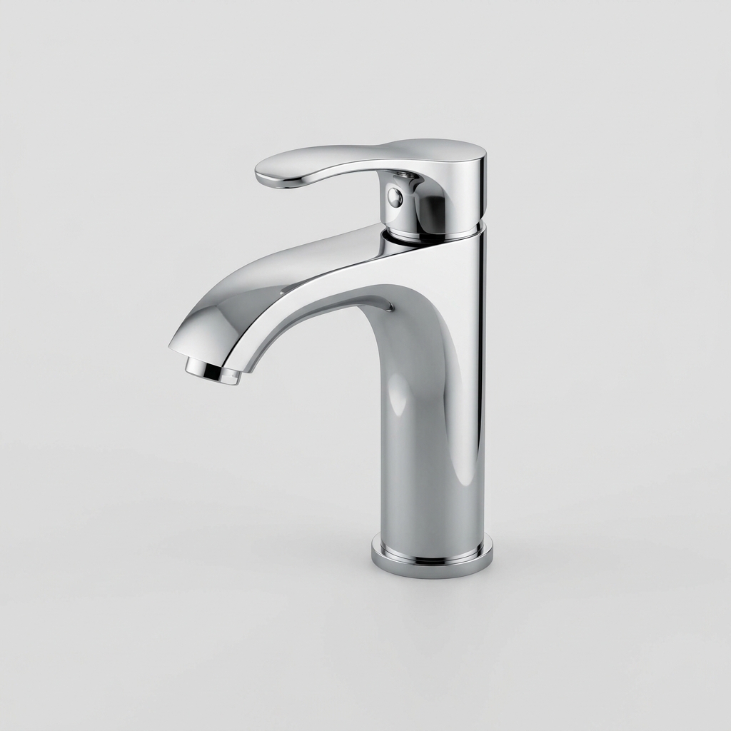 Single-Lever Basin Mixer Tap (Chrome, Residential)