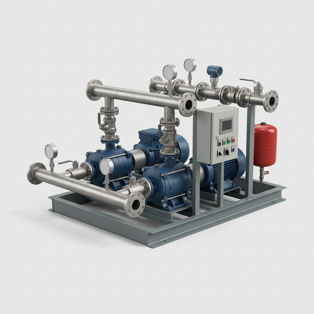 Pressurisation Booster Pump Set (Commercial, Twin-Pump)