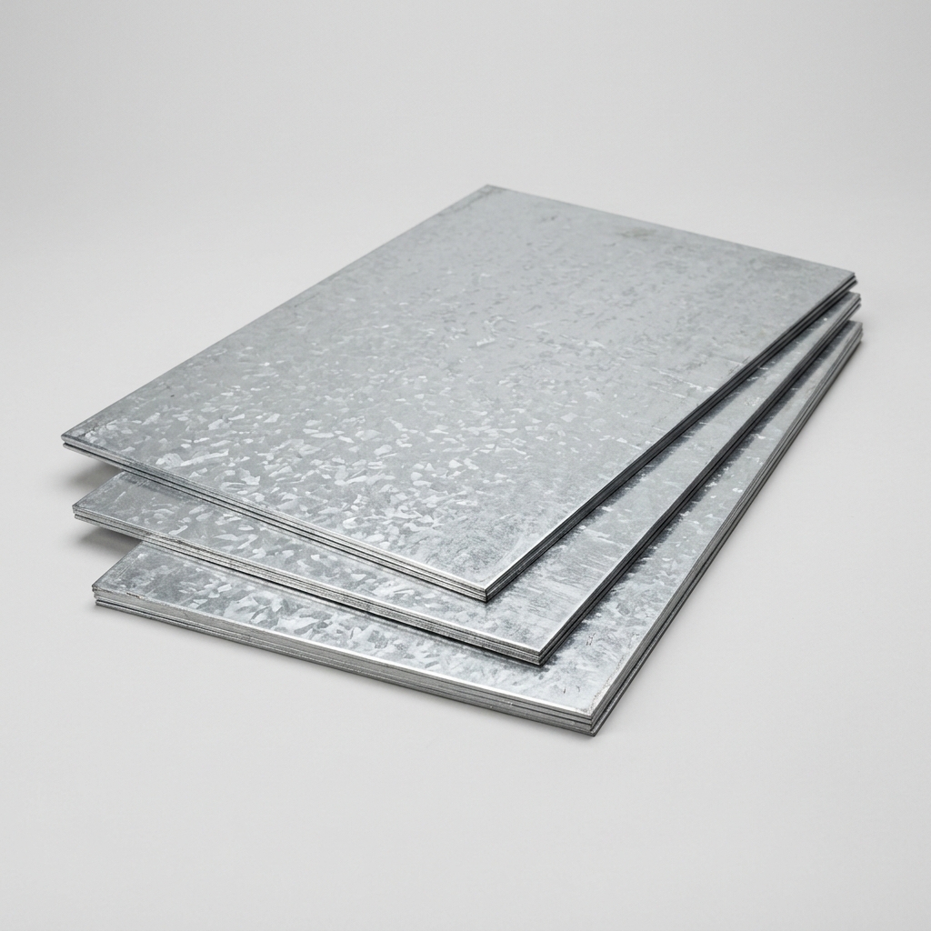 Flat Zinc / Galvanised Sheet (Plain Flat, Various Gauge)