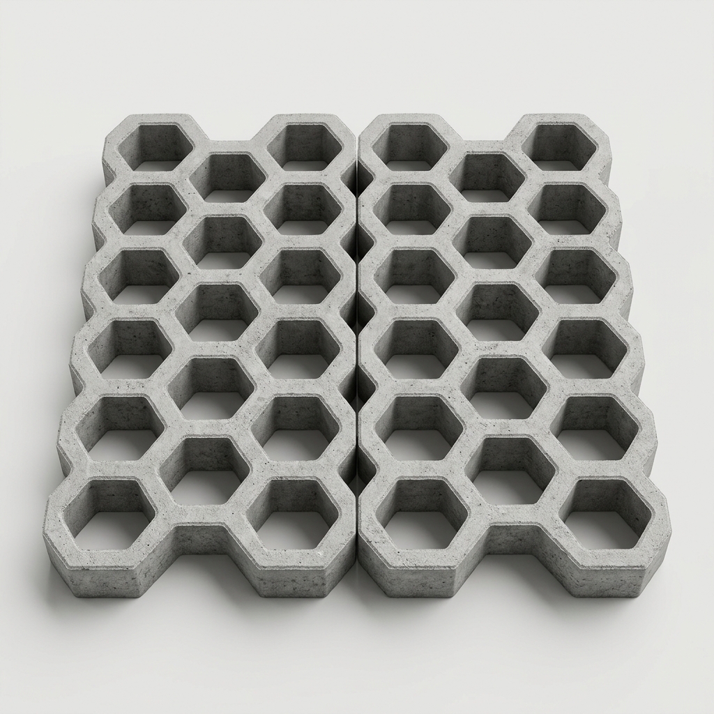 Concrete Grass Paver Block (Open-Grid) 80 mm