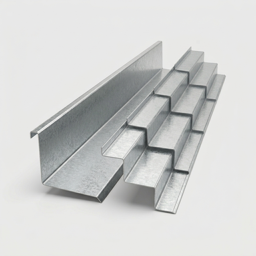 Metal Deck Flashing — GI / Zinc (Apron / Barge / Wall Flashing)