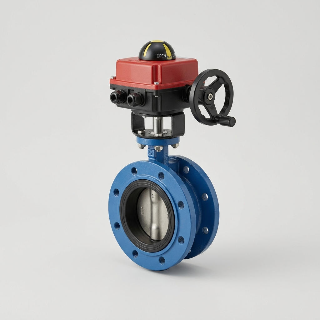 Motorised (Actuated) Butterfly Valve DN50–DN200 (Building Services)
