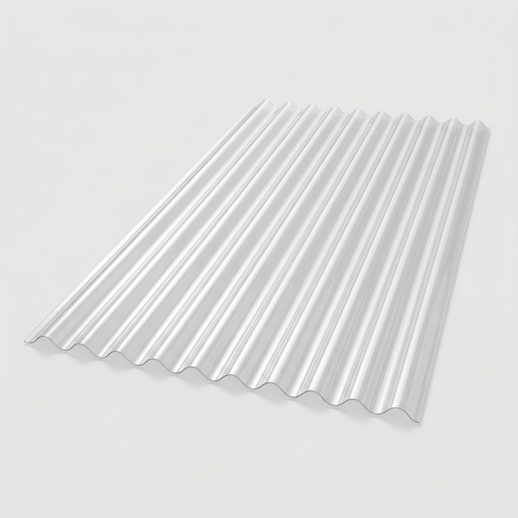 Polycarbonate Corrugated Roofing Sheet (Single Skin, 0.8 mm)