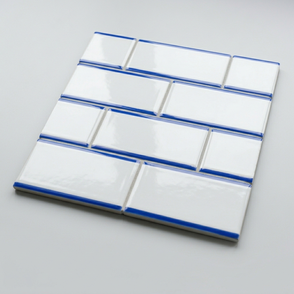 Swimming Pool Waterline Tile 100 × 200 mm (Ceramic or Glass)