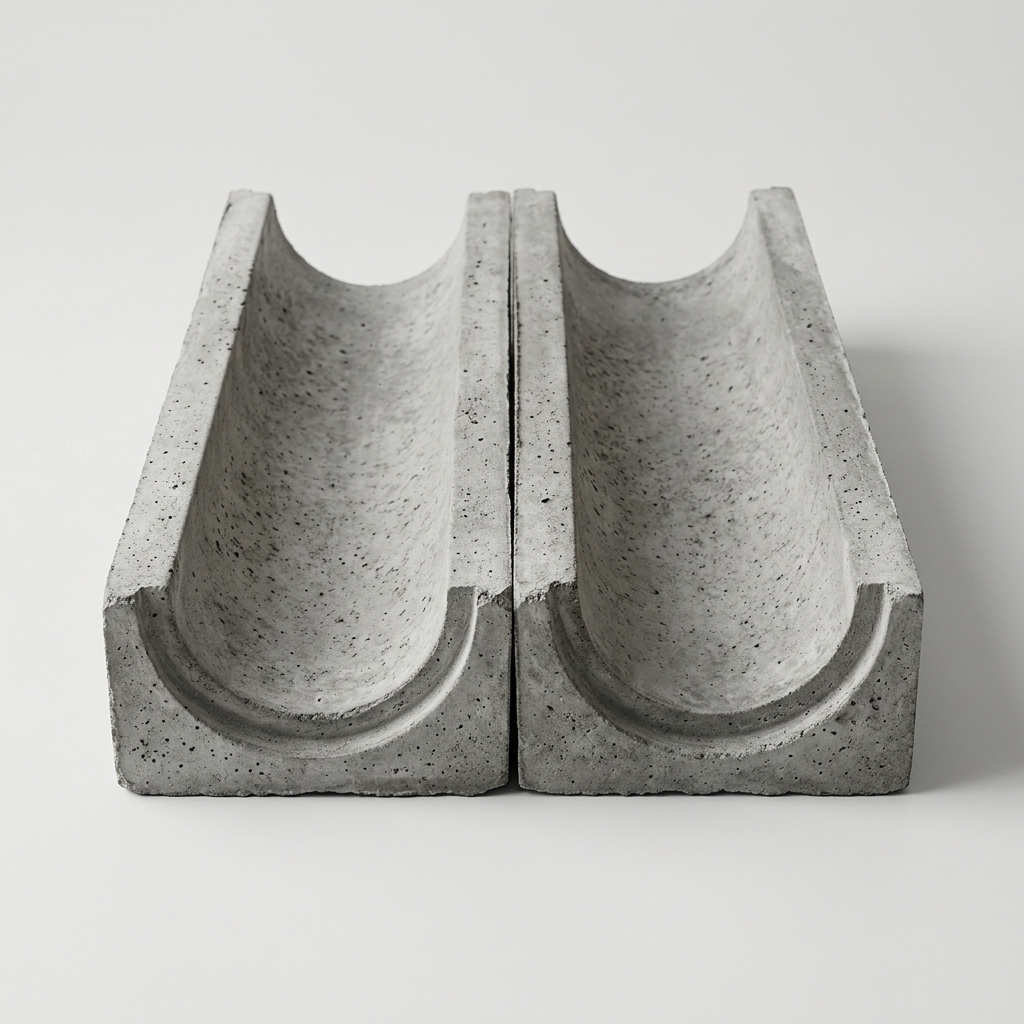 Precast Concrete Half-Round Drain (Longkang Simen)