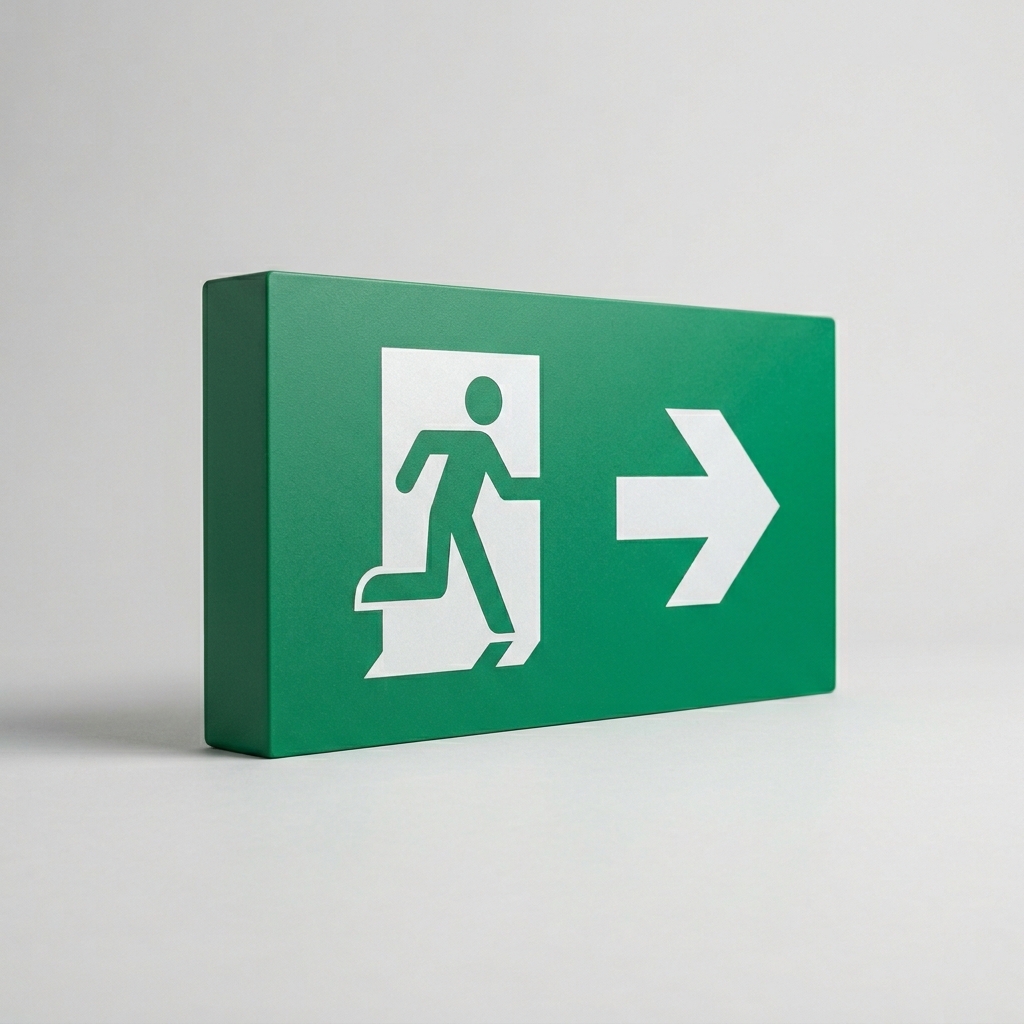 Fire Exit Sign (Photoluminescent)