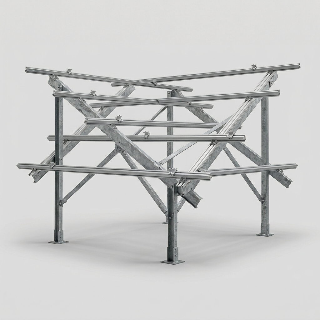 Solar Ground-Mount Structure (Pile / Ballast Frame)