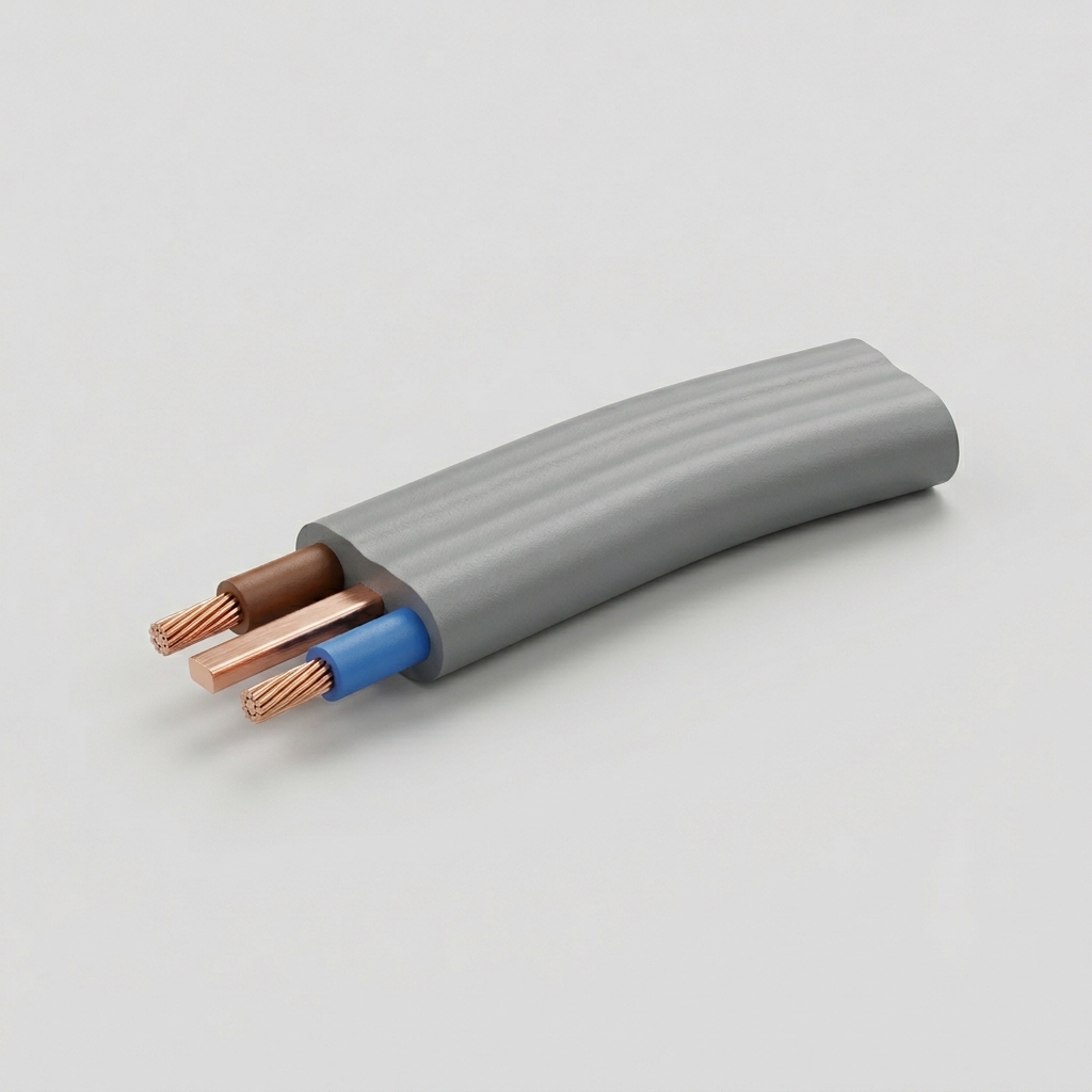 PVC Insulated & Sheathed Twin-and-Earth (T&E) Flat Cable 300/500 V