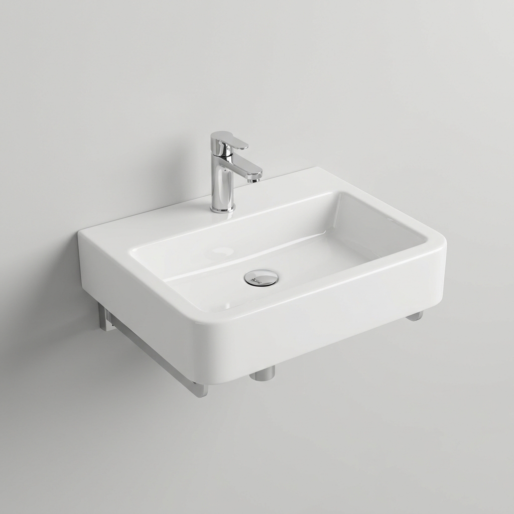 Wash Basin — Wall-Hung or Counter-Top (Vitreous China)